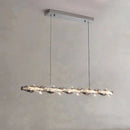 GobekUsa Crystal Ring Chandelier: Modern Dimmable LED Ceiling Fixture