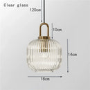 GobekUsa Glass Stripe LED Pendant Lights for Stylish Indoor Home Decor