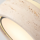 GobekUsa LED Yellow Travertine Flush Mount Ceiling Light Fixtures