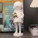 GobekUsa Diver Girl Resin Statue Banksy Deep Sculpture Street Art Ornament Figurine