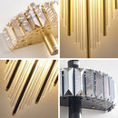 GobekUsa Crystal Strip LED Wall Lamp for Living Room, Bedroom, Study, Balcony Lighting