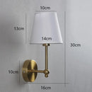 GobekUsa Black & Gold LED Retro Wall Lamp Luxury Sconce Lighting for Bedroom