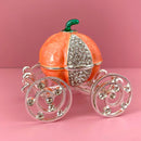 GobekUsa Crown Carriage Jewelry Trinket Box Wedding Ring Holder Home Decor Gift