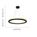 GobekUsa Crystal LED Pendant Lights: Modern Gold Black Industrial Lamp for Stylish Illumination