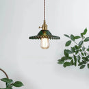 GobekUsa Green Glass LED Pendant Lights - Nordic Minimalist Style for Bedroom, Living Room