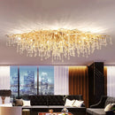 GobekUsa Golden Chandelier Modern Luxury LED Glossy Ceiling Lamp