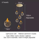 GobekUsa Crystal LED Chandelier for Modern Living Room Decor