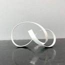 GobekUsa Abstract Knot Golden Tape Metal Sculpture Figurine for Room Decoration