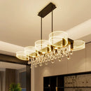 GobekUsa Acrylic Lustre Chandelier for Living Room, Bedroom, Kitchen - Hanging Ceiling Lamps
