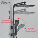 GobekUsa Digital Display Thermostatic Shower Faucet Set Rainfall Shower Mixer