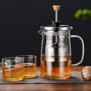 GobekUsa Glass Tea Pot with Infuser, Heat-Resistant Clear Kettle for Herbal Tea, Teaware