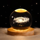 GobekUsa Astronaut Crystal Ball Night Light: USB Powered Warm Bedside Lamp, Perfect Christmas Gift
