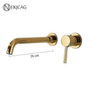 GobekUsa Gold Basin Faucet: Single Handle, Hot & Cold Water, Matte Black Finish