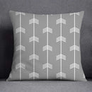 GobekUsa Geometric Floral Print Lumbar Pillow Case 45X45cm Sofa Cushion Cover