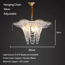 GobekUsa Butterfly Crystal Bead Large Ceiling Chandelier for Living Room Dimmable Lighting