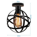 GobekUsa Industrial LED Ceiling Light: Modern Retro Loft Plafonniers for Living Room Kitchen Cage Home Decor