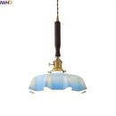 GobekUsa Blue Glass LED Pendant Lamp for Dining Living Room Bedroom