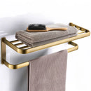 GobekUsa Antique Bronze Bathroom Accessory Set: Shelf, Towel Rack, Holder, Brush, Hanger, Hook