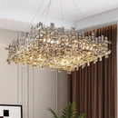 GobekUsa Crystal Chandelier: Luxury Modern Lighting for Living Room, Dining Room, Office, Villa