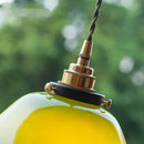 GobekUsa Green Glass LED Pendant Light for Home, Restaurant, Bar, and Loft Style Decor.