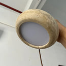 Modern Yellow Travertine Stone Pendant Light