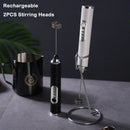 GobekUsa Electric Milk Frother Mixer 3-Speeds Whisk Blender Foamer Egg Beater