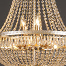 GobekUsa Crystal Chandelier: Luxury LED Pendant Light for Living Room, Hotel Lobby, Villa, Staircase.