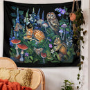 GobekUsa Enchanted Forest Celestial Mushroom Botanical Wall Hanging