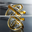 GobekUsa Glass Knot Twist Sculpture Decor Geometric Decorative Home Figurines
