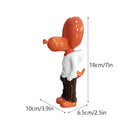 GobekUsa 7" Resin Balloon Dog Statue Jeff Junior Figurine Home Decor Accessory