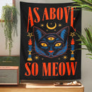 GobekUsa Cat Tarot Tapestry Wall Hanging Moon Star Room Decoration