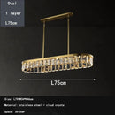 GobekUsa Cloud Mist Crystal Chandelier for Home Hotel Stainless Steel Pendant Lamp
