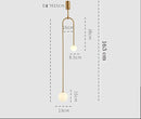 GobekUsa Gold Glass Ball Pendant - Modern Hanging Lamp for Living Room Bedroom