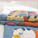 GobekUsa Cartoon Boho Bedspread - 100% Soft Cotton Double-Sided Woven Blanket