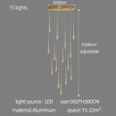GobekUsa Gold-Plated LED Chandelier for Luxury Living Room and Restaurant