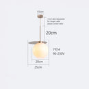GobekUsa Colorful Glass Metal Dinning Pendant Lamp