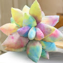 GobekUsa 3D Succulent Cactus Flower Throw Pillow - Handcrafted Lavender Decor