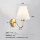 GobekUsa Cloth LED Wall Lamp, Modern Bedroom Bedside Sconce Light Luminaire