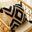 GobekUsa Geometric Embroidered Cushion Cover - Elegant Home Sofa Decoration