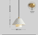 GobekUsa Copper Ceramic Pendant Lights for Home Decoration