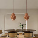GobekUsa Creamy Wind LED Chandelier: Nordic Wabi Sabi Dining Room Lighting for Home Decor