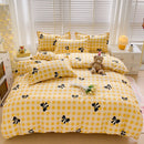 GobekUsa Cartoon Printed Bedding Sets - Soft Quilt Cover Kit for All Seasons