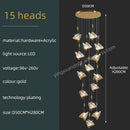 GobekUsa Butterfly Acrylic Chandelier Modern Ceiling Light Pendant Lamp for Living Room