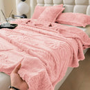 GobekUsa Chiffon Butterfly Jacquard Throw Blanket, Soft & Cozy Shawl for Couch/Bed