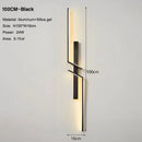 GobekUsa Black Gold LED Wall Lights: Modern Wall Sconce for TV Background, Bedroom, Stairs