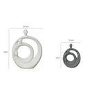 GobekUsa Abstract Family Sculpture Set Geometric Home Decoration Ornaments