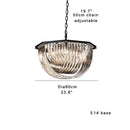 GobekUsa Crystal Glass Pendant Lights, Dimmable Modern Lighting
