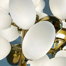 GobekUsa Gold Grape Chandelier Glass Pendant Lights for Living Room & Dining Room