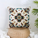GobekUsa Boho Farmhouse Floral Square Pillow Cover Set of 2