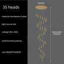 GobekUsa Crystal Pendant Chandelier for High Ceilings